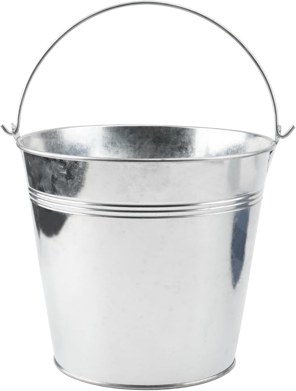 8pc 7 Inch Galvanized Metal Plant Buckets