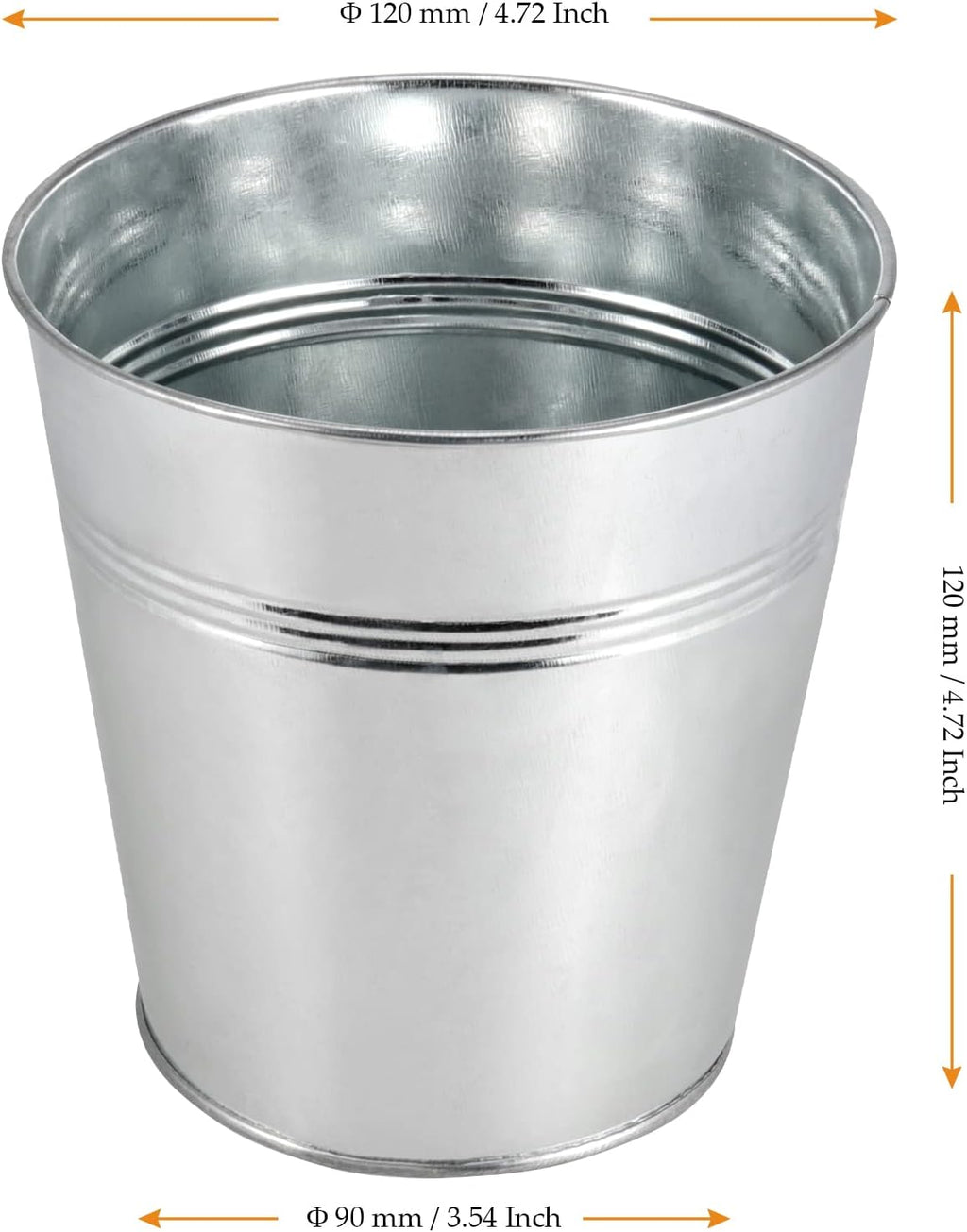 20 Small Galvanized Decor Buckets