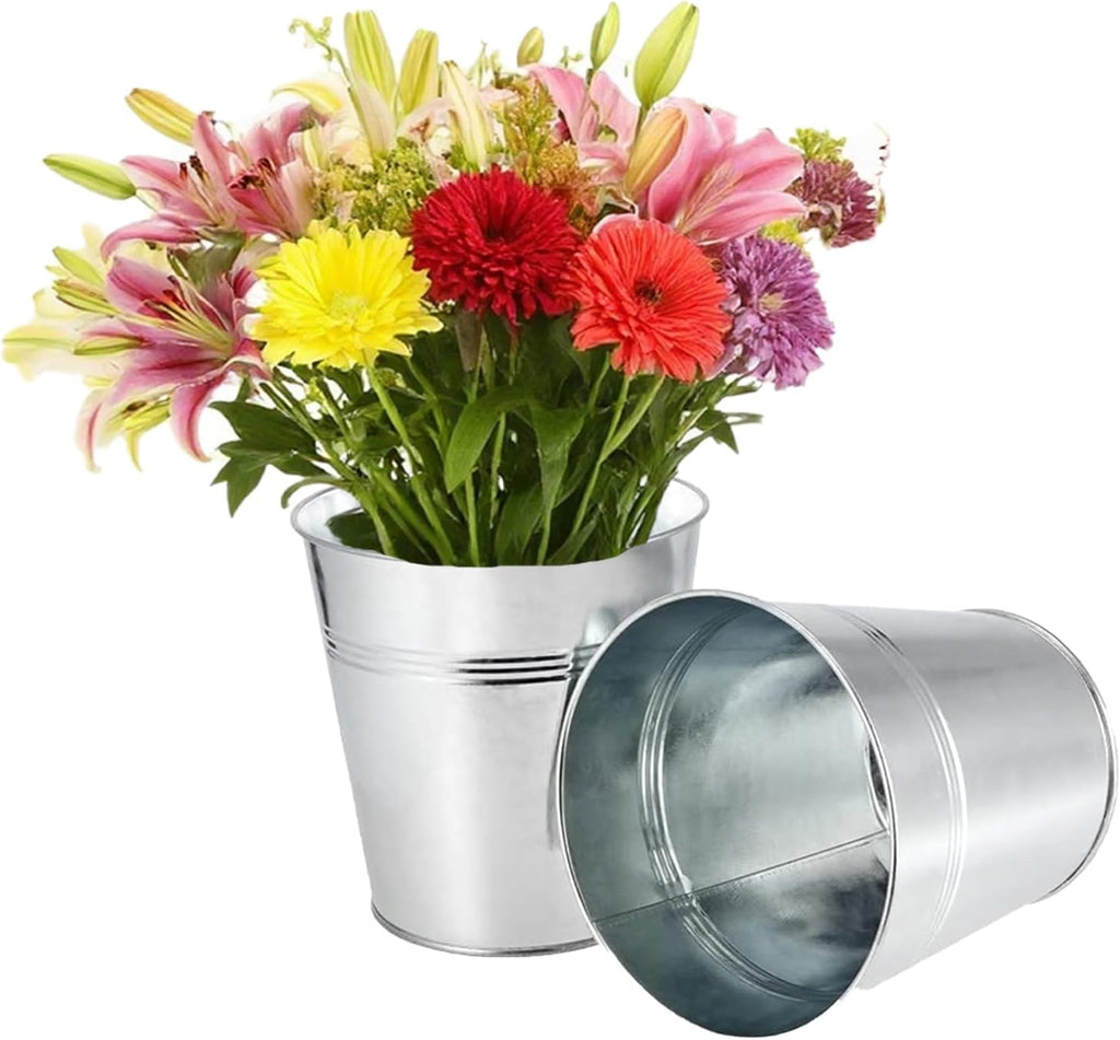 20 Small Galvanized Decor Buckets