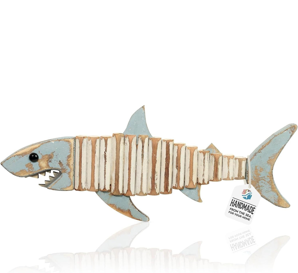 Rustic Wooden Fish Nautical Wall Decor