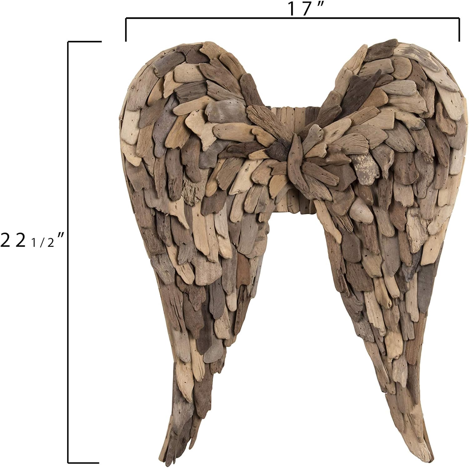 Driftwood Angel Wings Wall Decor