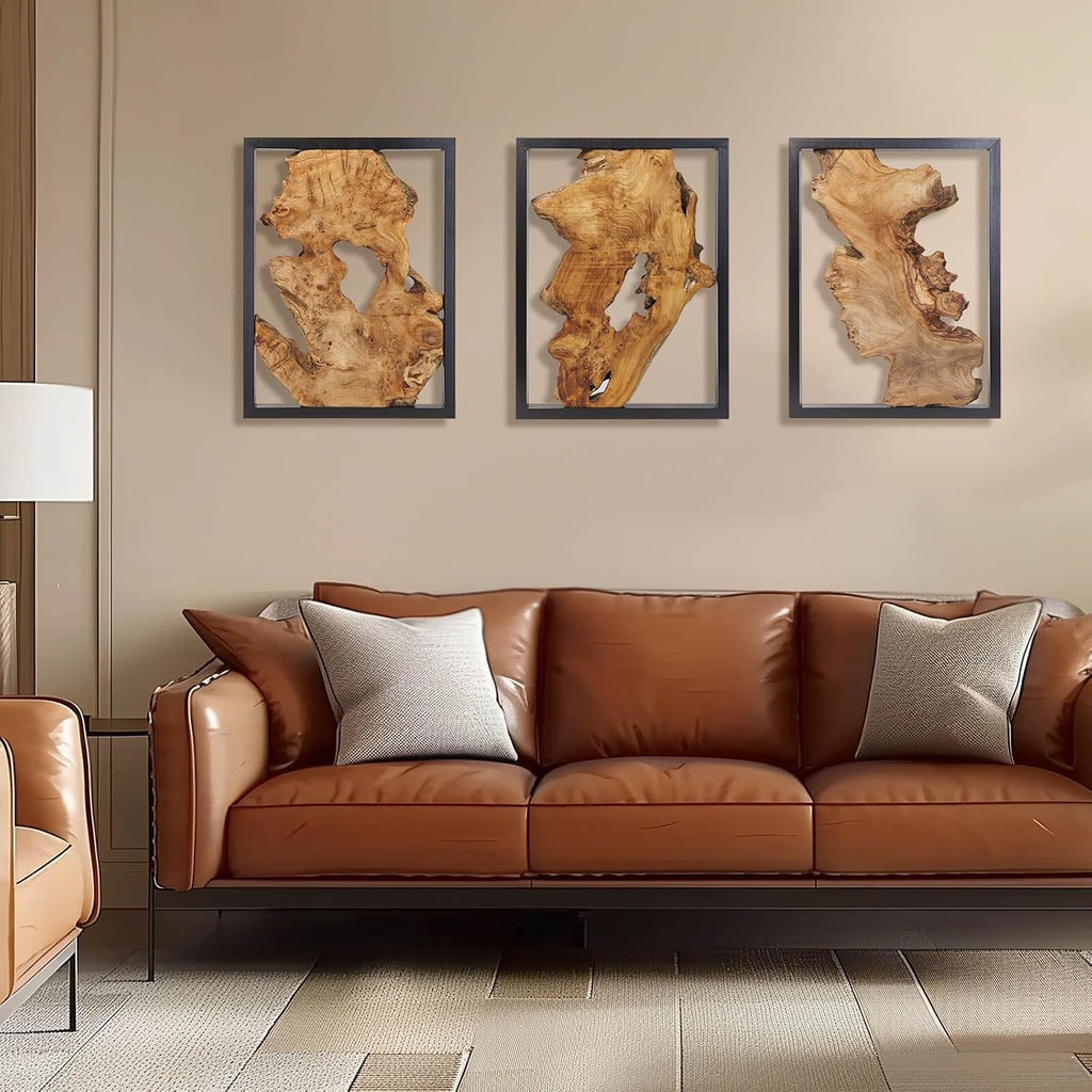 Natural Handcrafted Wood Wall Decor