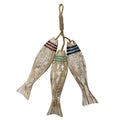 2pc Wooden Fish Nautical Wall Ornaments