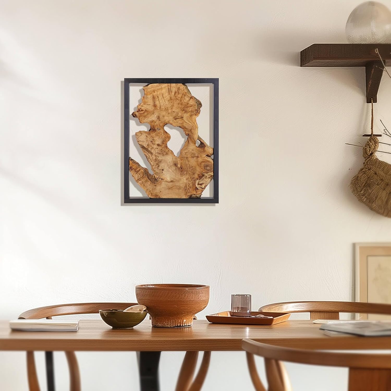 Natural Handcrafted Wood Wall Decor