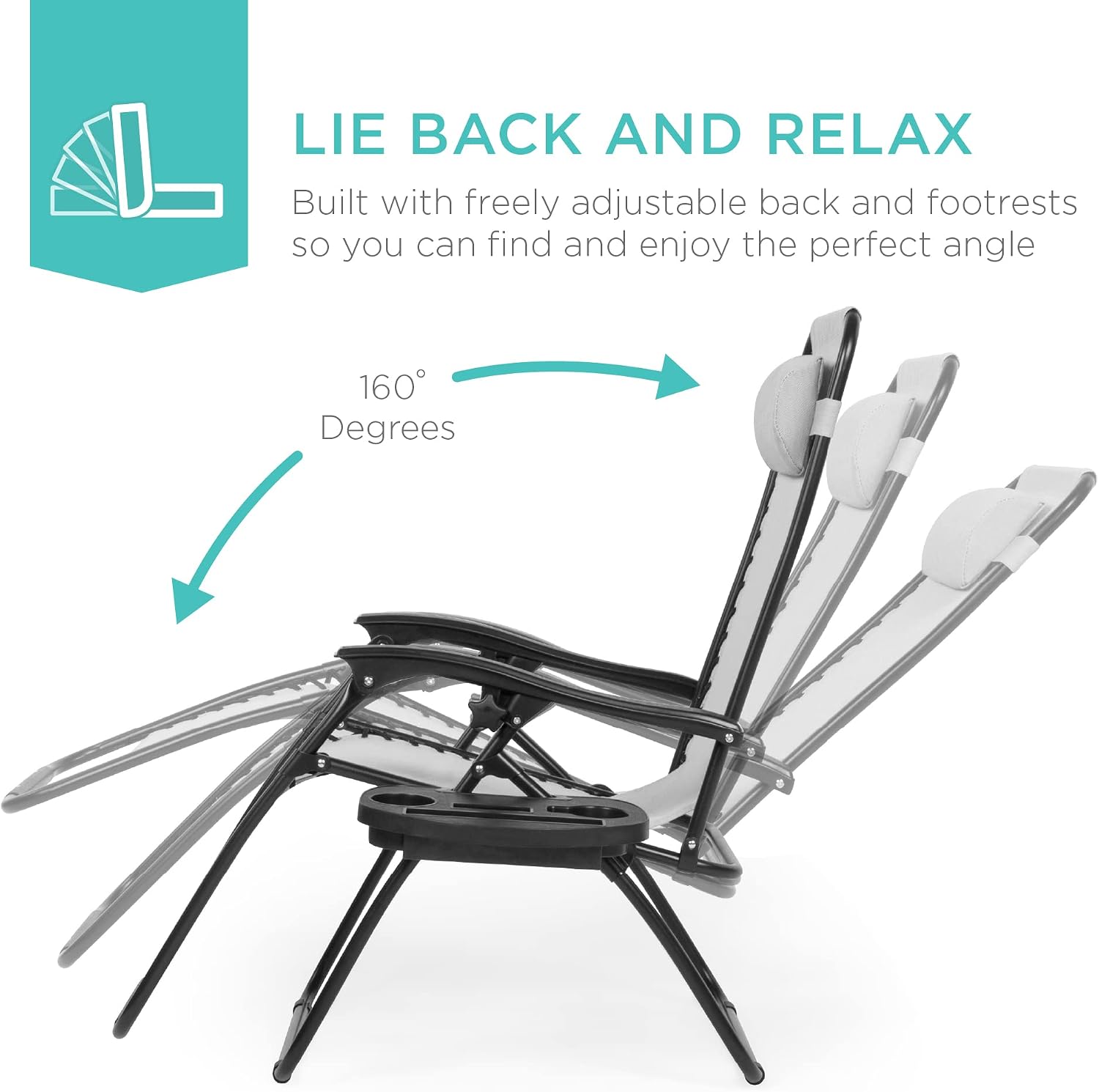 2 Ice Gray Zero Gravity Chairs