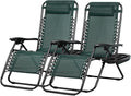 2 Dark Green Zero Gravity Chairs