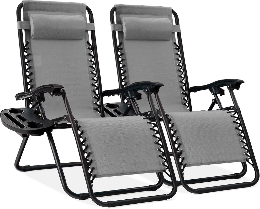 2 Ice Gray Zero Gravity Chairs