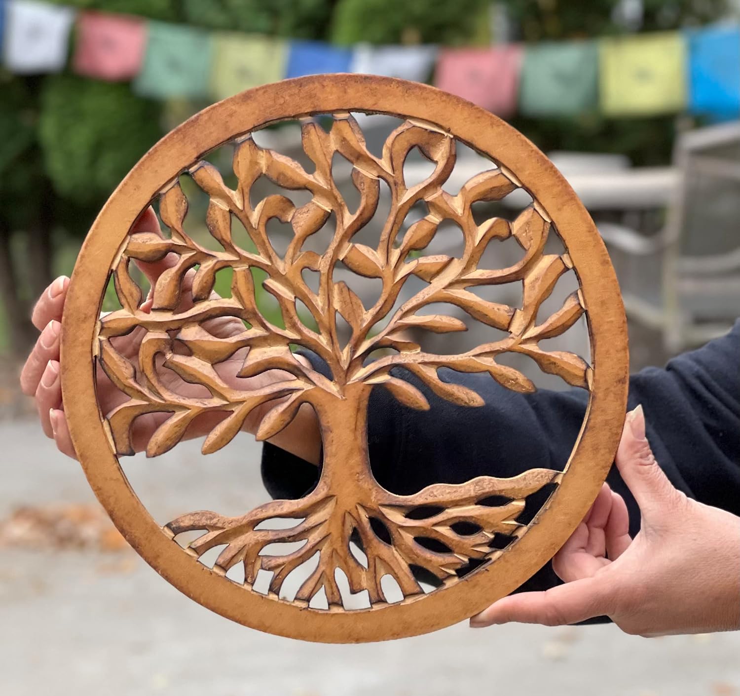 Brown Tree Of Life Wooden Wall Decor