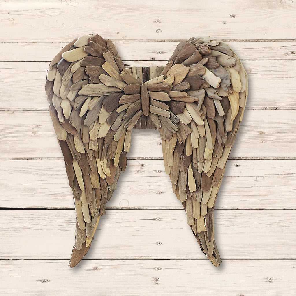 Driftwood Angel Wings Wall Decor