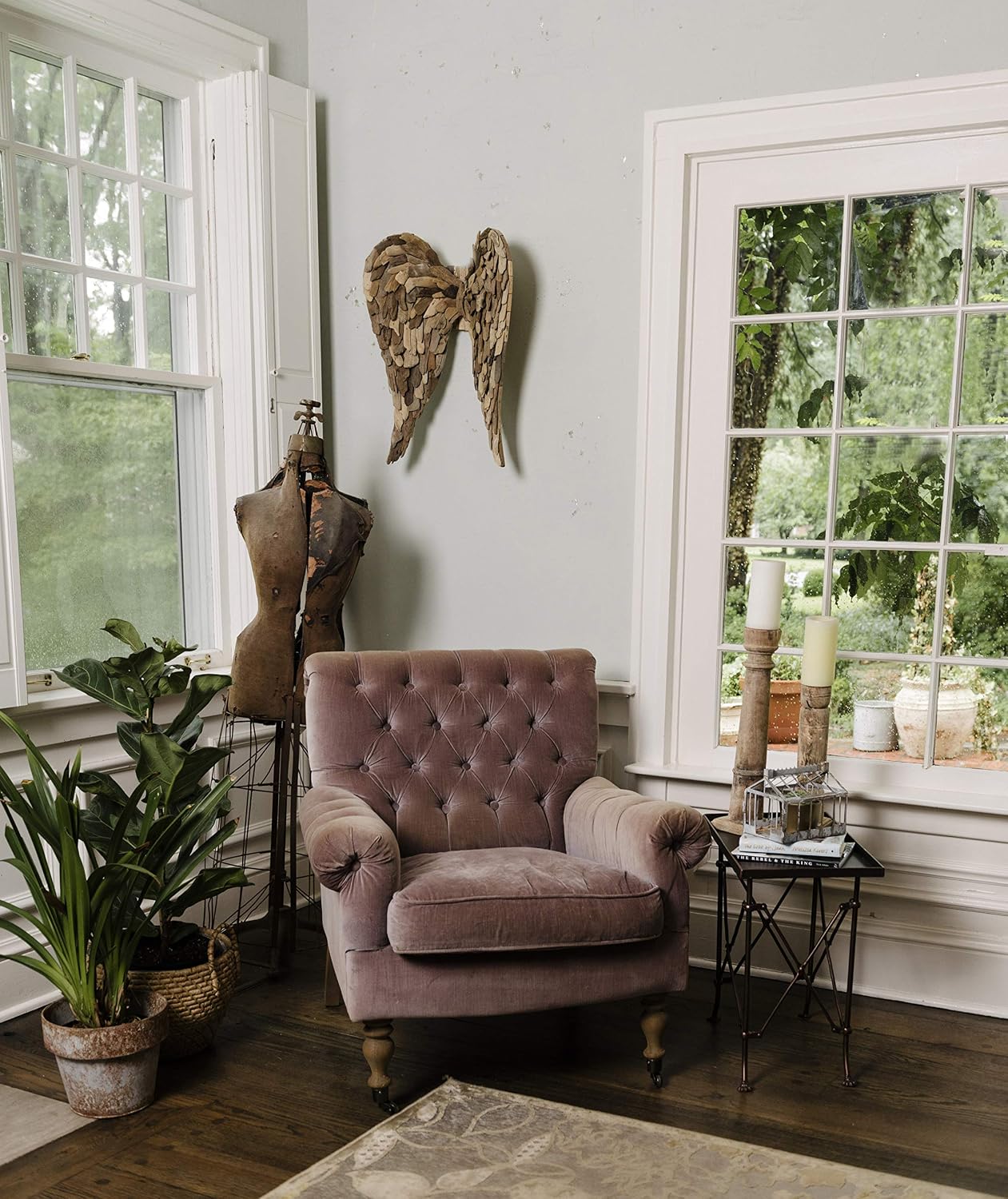 Driftwood Angel Wings Wall Decor